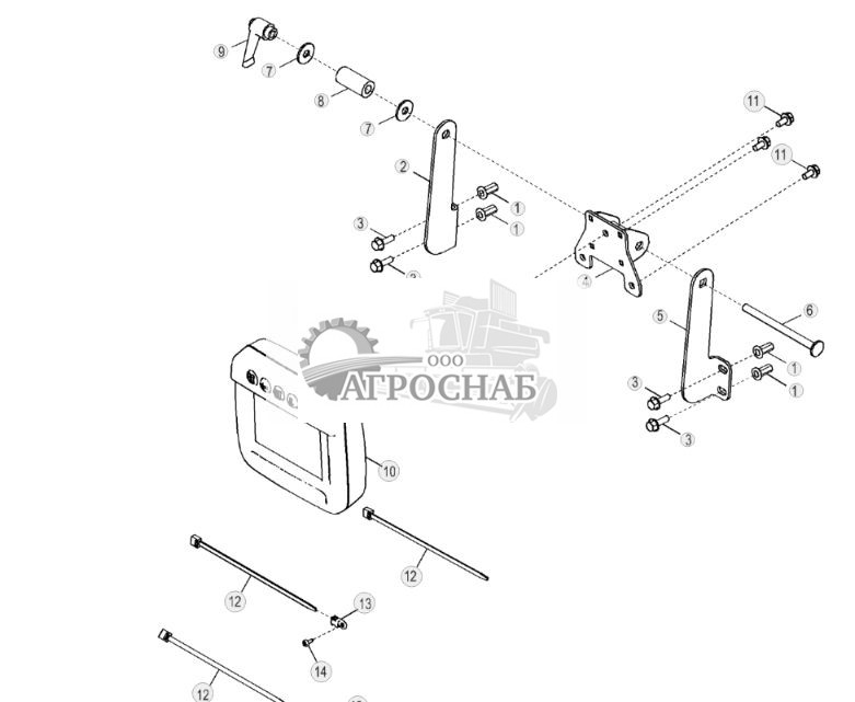 Монитор дисплея кабины без опции отображения видео (стандартные органы управления) (645574 - ) - ST726204 330.jpg